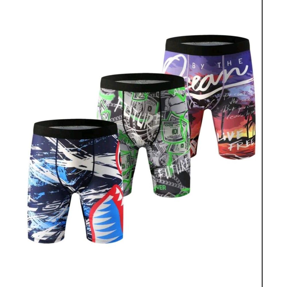 New 3 Pair Mens Boys Boxer Brief Bikini Undies Underwear Size 15 Year